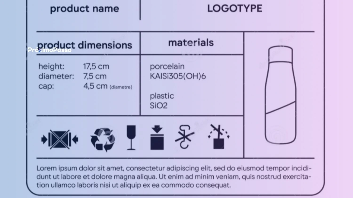 descrição de produto